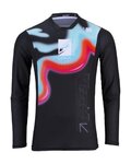 KENNY Cycling summer long sleeve jersey - CHARGER 24 - pink/blue/black