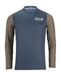 KENNY Cycling summer long sleeve jersey - CHARGER 24 - brown/grey