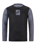 KENNY Cycling summer long sleeve jersey - ELITE 25 - black/grey