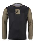 KENNY Cycling summer long sleeve jersey - ELITE 25 - black/brown