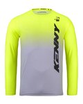 KENNY Cycling summer long sleeve jersey - ELITE KID 24/25 - yellow/grey