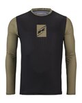 KENNY Cycling summer long sleeve jersey - PROLIGHT 25 - black/brown