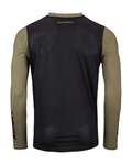 KENNY Cycling summer long sleeve jersey - PROLIGHT 25 - black/brown