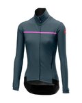 CASTELLI Cycling thermal jacket - PERFETTO W LONG SLEEVE - blue