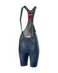 CASTELLI Cycling bib shorts - FREE AERO 4 W - blue