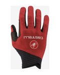 CASTELLI Cycling long-finger gloves - CW 6.1 CROSS - red