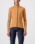 CASTELLI Cycling thermal jacket - TRANSITION - orange