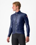 CASTELLI Cycling windproof jacket - ARIA SHELL - blue