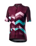 CASTELLI Cycling short sleeve jersey - UNLIMITED W - bordeaux