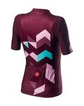 CASTELLI Cycling short sleeve jersey - UNLIMITED W - bordeaux