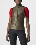 CASTELLI Cycling gilet - ARIA W VEST - green