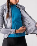 CASTELLI Cycling windproof jacket - ARIA SHELL W - silver
