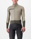 CASTELLI Cycling thermal jacket - BETA RoS - beige