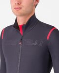 CASTELLI Cycling winter long sleeve jersey - TUTTO NANO ROS - grey
