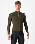 CASTELLI Cycling winter long sleeve jersey - TUTTO NANO ROS - green