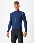 CASTELLI Cycling winter long sleeve jersey - TUTTO NANO ROS - blue