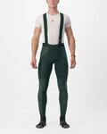 CASTELLI Cycling long bib trousers - SORPASSO RoS - green