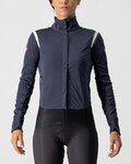 CASTELLI Cycling thermal jacket - ALPHA ROS 2 W - blue