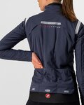 CASTELLI Cycling thermal jacket - ALPHA ROS 2 W - blue