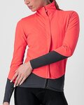 CASTELLI Cycling windproof jacket - BETA ROS W - pink