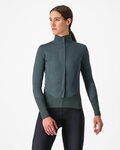 CASTELLI Cycling thermal jacket - BETA ROS W - green