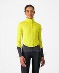 CASTELLI Cycling thermal jacket - BETA ROS W - yellow