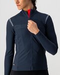 CASTELLI Cycling winter long sleeve jersey - TUTTO NANO ROS W - blue