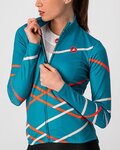 CASTELLI Cycling winter long sleeve jersey - DIAGONAL - blue
