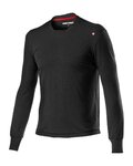 CASTELLI Cycling long sleeve t-shirt - MERINO LS TEE - black