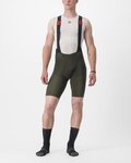 CASTELLI Cycling bib shorts - PREMIO BLACK - green