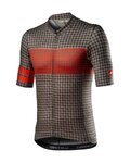 CASTELLI Cycling short sleeve jersey - MAISON - brown/orange