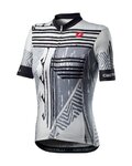 CASTELLI Cycling short sleeve jersey - ASTRATTA - white/black