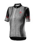 CASTELLI Cycling short sleeve jersey -  ILLUSIONE - black/white