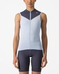 CASTELLI Cycling sleeveless jersey - SOLARIS - light blue