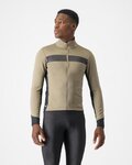 CASTELLI Cycling thermal jacket - RADOPPIA 3 - beige