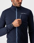 CASTELLI Cycling thermal jacket - GO - blue