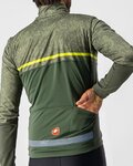 CASTELLI Cycling thermal jacket - FINESTRE - green/yellow