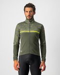 CASTELLI Cycling thermal jacket - FINESTRE - green/yellow