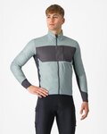 CASTELLI Cycling thermal jacket - UNLIMITED PUFFY - light green