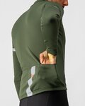 CASTELLI Cycling winter long sleeve jersey - FONDO - green