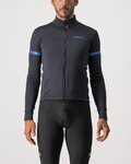 CASTELLI Cycling winter long sleeve jersey - FONDO - black
