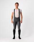 CASTELLI Cycling long bib trousers - VELOCISSIMO 5 - grey