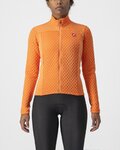 CASTELLI Cycling winter long sleeve jersey - SFIDA 2 W - orange