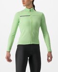 CASTELLI Cycling winter long sleeve jersey - SINERGIA 2 - light green