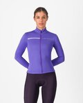 CASTELLI Cycling winter long sleeve jersey - SINERGIA 2 - purple