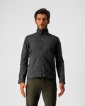 CASTELLI Cycling rain jacket - COMMUTER REFLEX - black