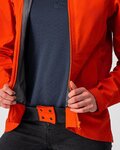 CASTELLI Cycling rain jacket - COMMUTER W REFLEX - orange/red