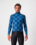 CASTELLI Cycling thermal jacket - PERFETTO ROS LIMITED EDITION - blue