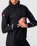CASTELLI Cycling rain jacket - EMERGENCY 2 W - black