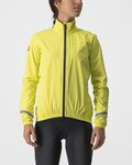 CASTELLI Cycling rain jacket - EMERGENCY 2 W - yellow